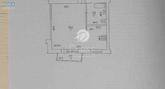 Продаж 1 кімнатної квартири (41/31/8), 2 пов. 9 пов. будинку, <a class="location-link" href="/kiev/" title="Недвижимость Київ">Київ</a>, <a class="location-link" href="/kiev/pecherskij/" title="Недвижимость Печерський район">Печерський р-н</a>, Предславинська вул., 51 (изображение 14)