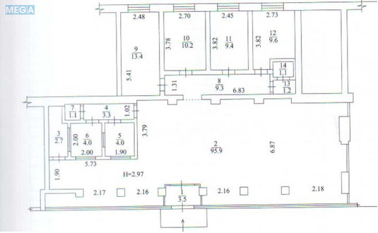 Продаж комерційної нерухомості, 168,30&nbsp;кв.м, под магазин, <a class="location-link" href="/kiev/" title="Недвижимость Київ">Київ</a>, <a class="location-link" href="/kiev/dneprovskij/" title="Недвижимость Дніпровський район">Дніпровський р-н</a>, Верховної Ради бульв., 31 (изображение 6)