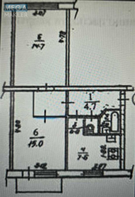 Продаж 2 кімнатної квартири (47/29/7,5), 4 пов. 5 пов. будинку, <a class="location-link" href="/kiev/" title="Недвижимость Київ">Київ</a>, <a class="location-link" href="/kiev/svyatoshinskij/" title="Недвижимость Святошинський район">Святошинський р-н</a>, Академика Вернадского бульв., 73 (изображение 19)