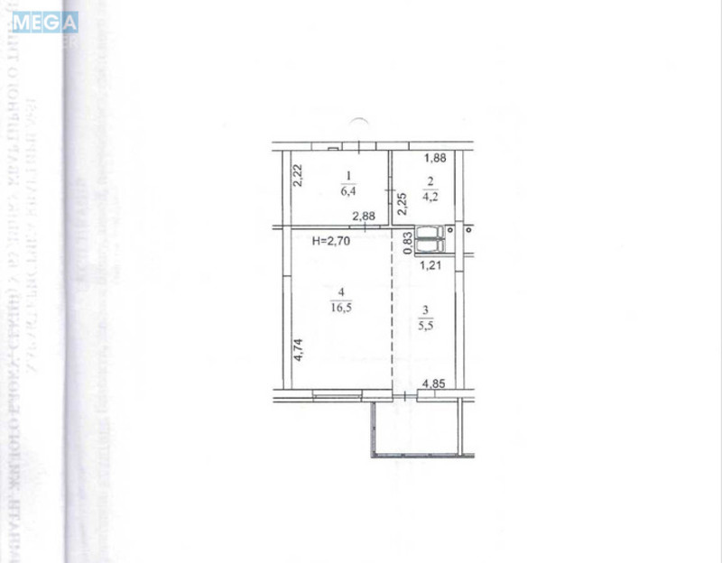 Продаж 1 кімнатної квартири (37/?/?), 10 пов. 25 пов. будинку, <a class="location-link" href="/kiev/" title="Недвижимость Київ">Київ</a>, <a class="location-link" href="/kiev/goloseevskij/" title="Недвижимость Голосіївський район">Голосіївський р-н</a>, Михайла Ломоносова вул., 28 (изображение 15)