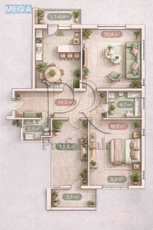 Продаж 3 кімнатної квартири (92/46/35), 12 пов. 25 пов. будинку, <a class="location-link" href="/kiev/" title="Недвижимость Київ">Київ</a>, <a class="location-link" href="/kiev/dneprovskij/" title="Недвижимость Дніпровський район">Дніпровський р-н</a>, Воскресенська вулиця, 16Б (изображение 20)