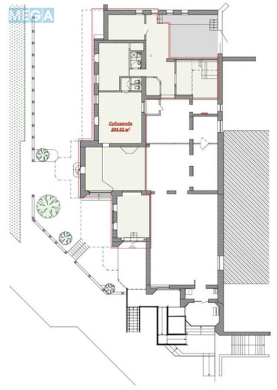 Оренда комерційної нерухомості, 241,19&nbsp;кв.м, под магазин, <a class="location-link" href="/lviv/" title="Недвижимость Львів">Львів</a>, <a class="location-link" href="/lviv/sihovskij/" title="Недвижимость Сихівський район">Сихівський р-н</a>, пр. Червоної Калини, 127а (изображение 4)