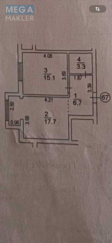 Продаж 1 кімнатної квартири (44/15/19), 8 пов. 9 пов. будинку, <a class="location-link" href="/sofievskaya-borshagovka/" title="Недвижимость Софіївська Борщагівка">Софіївська Борщагівка</a>, Кошевая, 104/21 (изображение 10)