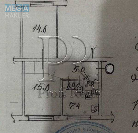Продаж 2 кімнатної квартири (45/30/7), 1 пов. 5 пов. будинку, <a class="location-link" href="/kiev/" title="Недвижимость Київ">Київ</a>, <a class="location-link" href="/kiev/shevchenkovskij/" title="Недвижимость Шевченківський район">Шевченківський р-н</a>, Турчина Ігоря вулиця, 12Г (изображение 18)