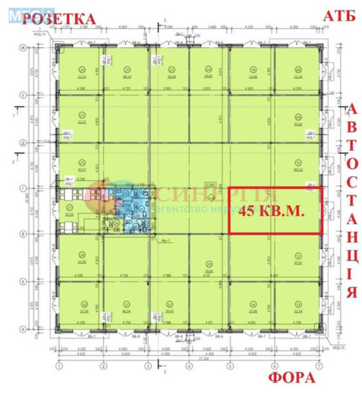 Оренда комерційної нерухомості, 45&nbsp;кв.м, под магазин, <a class="location-link" href="/kiev/" title="Недвижимость Київ">Київ</a>, <a class="location-link" href="/kiev/obolonskij/" title="Недвижимость Оболонський район">Оболонський р-н</a>, Оболонський просп., 51Б (изображение 6)