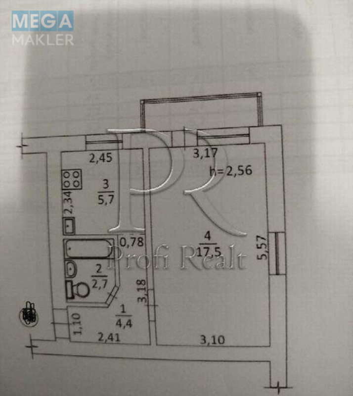 Продаж 1 кімнатної квартири (32/17/6), 3 пов. 5 пов. будинку, <a class="location-link" href="/kiev/" title="Недвижимость Київ">Київ</a>, <a class="location-link" href="/kiev/podolskij/" title="Недвижимость Подільський район">Подільський р-н</a>, Їжакевича Івана вулиця, 7/10 (изображение 17)
