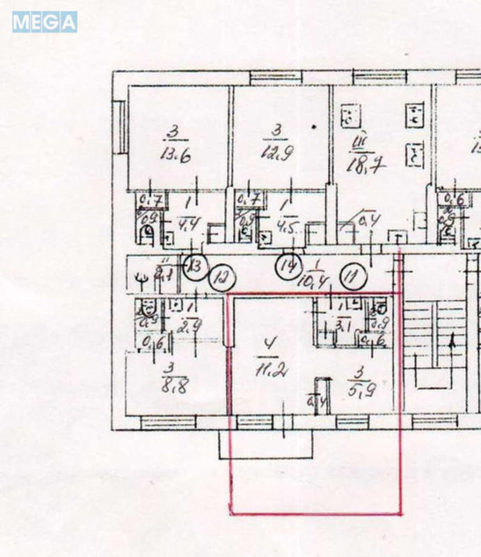Продаж 1 кімнатної квартири (29/17/6), 2 пов. 5 пов. будинку, <a class="location-link" href="/kiev/" title="Недвижимость Київ">Київ</a>, <a class="location-link" href="/kiev/svyatoshinskij/" title="Недвижимость Святошинський район">Святошинський р-н</a>, Академіка Вернадського бульв., 63 (изображение 7)