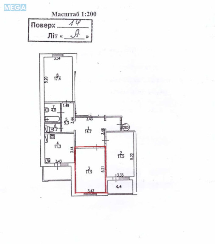 Продаж 3 кімнатної квартири (97/53/11), 14 пов. 22 пов. будинку, <a class="location-link" href="/kiev/" title="Недвижимость Київ">Київ</a>, <a class="location-link" href="/kiev/darnickij/" title="Недвижимость Дарницький район">Дарницький р-н</a>, Олени Пчілки вул., 2б (изображение 16)