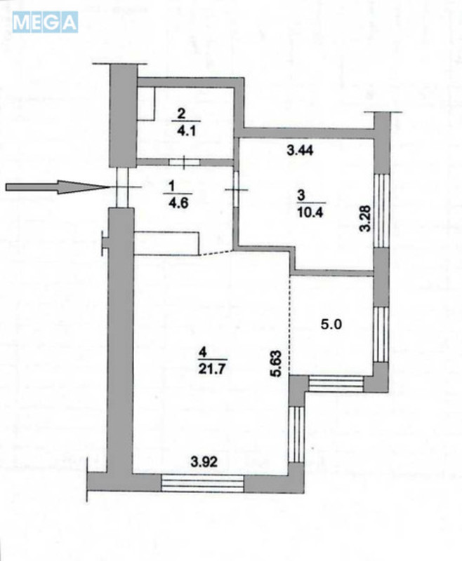 Продаж 2 кімнатної квартири (46/11/27), 24 пов. 26 пов. будинку, <a class="location-link" href="/kiev/" title="Недвижимость Київ">Київ</a>, <a class="location-link" href="/kiev/darnickij/" title="Недвижимость Дарницький район">Дарницький р-н</a>, Дніпровська наб., 16Д (изображение 14)