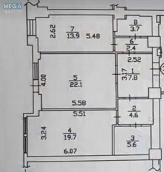 Оренда комерційної нерухомості, 80&nbsp;кв.м, под офис, <a class="location-link" href="/kiev/" title="Недвижимость Київ">Київ</a>, <a class="location-link" href="/kiev/shevchenkovskij/" title="Недвижимость Шевченківський район">Шевченківський р-н</a>, Олеся Гончара ул., 35 (изображение 8)