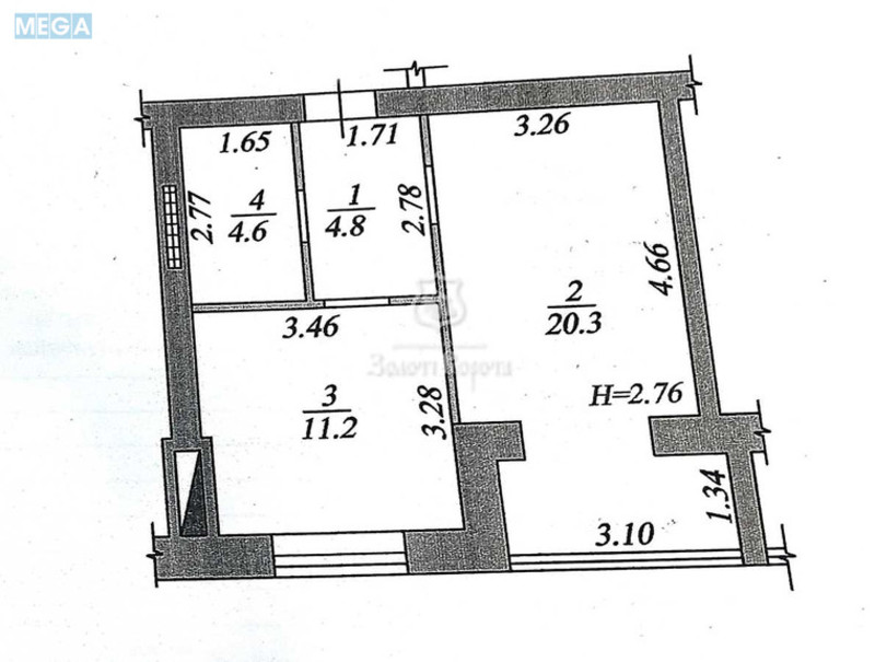 Продаж 1 кімнатної квартири (40/20/11), 3 пов. 10 пов. будинку, <a class="location-link" href="/kryukovshina/" title="Недвижимость Крюківщина">Крюківщина</a>, Вишнева вул., 27 (изображение 14)