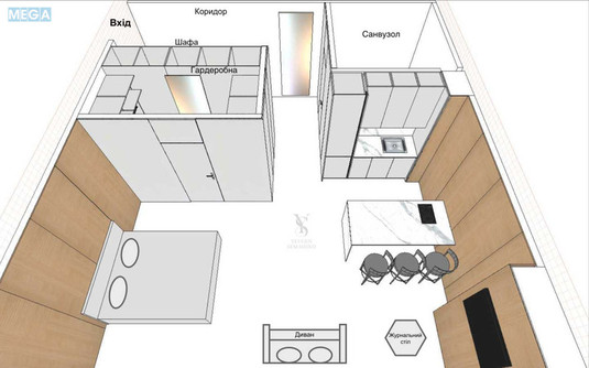 Оренда 1 кімнатної квартири, <a class="location-link" href="/kiev/" title="Недвижимость Київ">Київ</a>, <a class="location-link" href="/kiev/shevchenkovskij/" title="Недвижимость Шевченківський район">Шевченківський р-н</a>, Глибочицька вул., 73 (изображение 6)