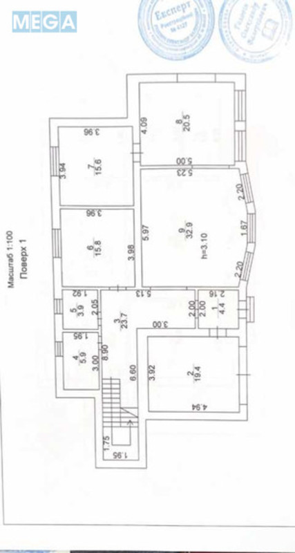 Продаж дома, 3&nbsp;поверху, 605&nbsp;кв.м, 10&nbsp;кімнат, ділянка 10&nbsp;соток, <a class="location-link" href="/kiev/" title="Недвижимость Київ">Київ</a>, <a class="location-link" href="/kiev/darnickij/" title="Недвижимость Дарницький район">Дарницький р-н</a>, 2-й Бортничский пер., 1 (изображение 6)