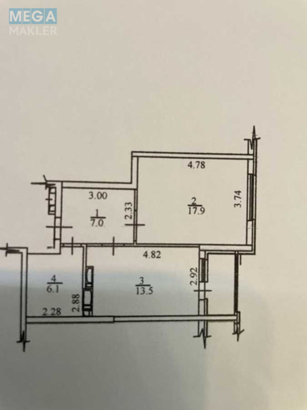 Продаж 1 кімнатної квартири (49/18/13), 9 пов. 26 пов. будинку, <a class="location-link" href="/kiev/" title="Недвижимость Київ">Київ</a>, <a class="location-link" href="/kiev/dneprovskij/" title="Недвижимость Дніпровський район">Дніпровський р-н</a>, Краківська вул., 27 (изображение 19)