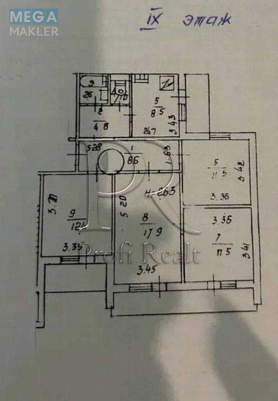 Продаж 4 кімнатної квартири (89/53/9), 9 пов. 17 пов. будинку, <a class="location-link" href="/kiev/" title="Недвижимость Київ">Київ</a>, <a class="location-link" href="/kiev/darnickij/" title="Недвижимость Дарницький район">Дарницький р-н</a>, Гришка Михайла вулиця, 8А (изображение 18)