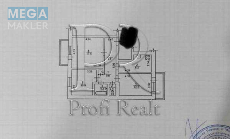 Продаж 3 кімнатної квартири (68/41/8), 8 пов. 9 пов. будинку, <a class="location-link" href="/kiev/" title="Недвижимость Київ">Київ</a>, <a class="location-link" href="/kiev/dneprovskij/" title="Недвижимость Дніпровський район">Дніпровський р-н</a>, Хорольська вулиця, 10 (изображение 17)