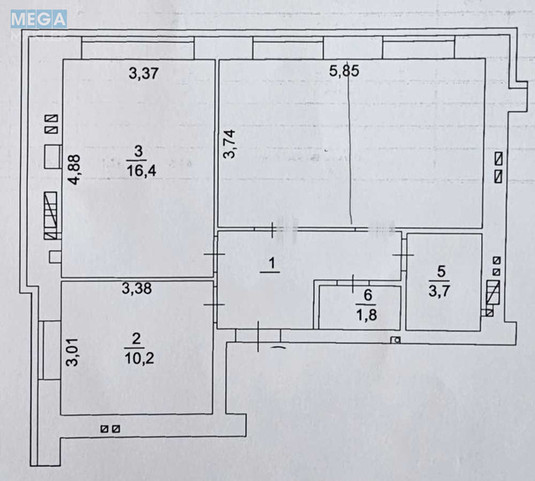 Продаж 3 кімнатної квартири (62/32/22), 10 пов. 11 пов. будинку, <a class="location-link" href="/irpen/" title="Недвижимость Ірпінь">Ірпінь</a>, Ново-Осколька, 8к (изображение 25)