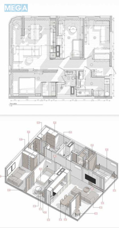 Продаж 3 кімнатної квартири (98/43/23), 22 пов. 26 пов. будинку, <a class="location-link" href="/kiev/" title="Недвижимость Київ">Київ</a>, <a class="location-link" href="/kiev/darnickij/" title="Недвижимость Дарницький район">Дарницький р-н</a>, Днепровская наб., 15К (изображение 5)