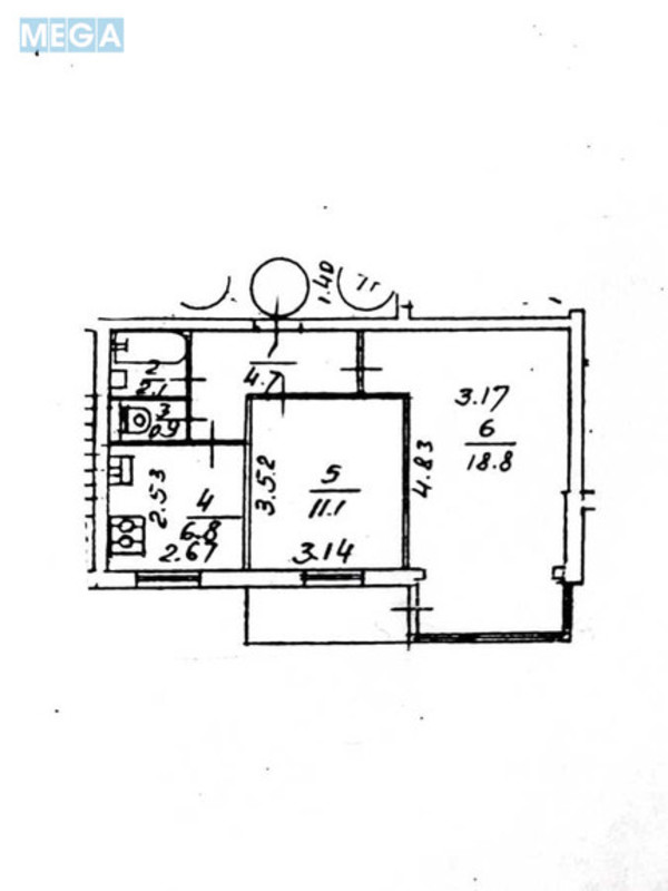 Продаж 2 кімнатної квартири (47/31,5/6,9), 3 пов. 9 пов. будинку, <a class="location-link" href="/kiev/" title="Недвижимость Київ">Київ</a>, <a class="location-link" href="/kiev/dneprovskij/" title="Недвижимость Дніпровський район">Дніпровський р-н</a>, Амвросія Бучми вул., 7 (изображение 8)