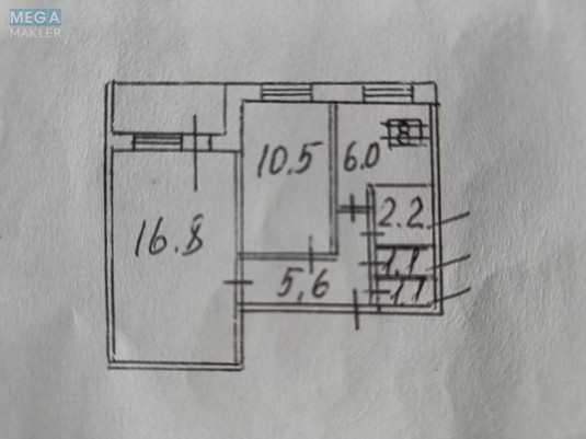 Продаж 2 кімнатної квартири (45,4/27,3/6), 8 пов. 9 пов. будинку, <a class="location-link" href="/kiev/" title="Недвижимость Київ">Київ</a>, <a class="location-link" href="/kiev/obolonskij/" title="Недвижимость Оболонський район">Оболонський р-н</a>, Иорданская ул., 16 (изображение 11)