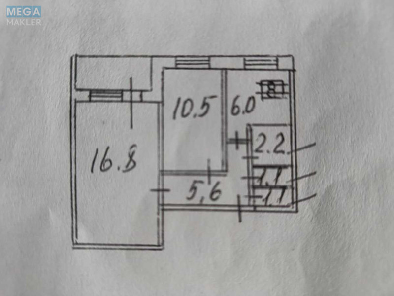 Продаж 2 кімнатної квартири (45,4/27,3/6), 8 пов. 9 пов. будинку, <a class="location-link" href="/kiev/" title="Недвижимость Київ">Київ</a>, <a class="location-link" href="/kiev/obolonskij/" title="Недвижимость Оболонський район">Оболонський р-н</a>, Иорданская ул., 16 (изображение 11)