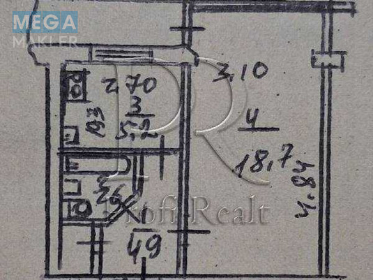 Продаж 1 кімнатної квартири (32/19/6), 9 пов. 9 пов. будинку, <a class="location-link" href="/kiev/" title="Недвижимость Київ">Київ</a>, <a class="location-link" href="/kiev/desnyanskij/" title="Недвижимость Деснянський район">Деснянський р-н</a>, Курчатова Академіка вулиця, 13 (изображение 20)