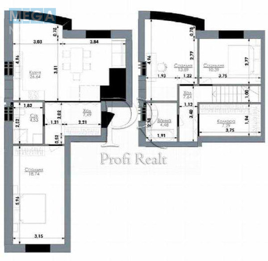 Продаж 3 кімнатної квартири (102/42/20), 8 пов. 10 пов. будинку, <a class="location-link" href="/kryukovshina/" title="Недвижимость Крюківщина">Крюківщина</a>, Богуна Івана вулиця, 2 (изображение 9)