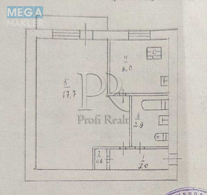 Продаж 1 кімнатної квартири (32/17/6), 4 пов. 5 пов. будинку, <a class="location-link" href="/kiev/" title="Недвижимость Київ">Київ</a>, <a class="location-link" href="/kiev/solomenskij/" title="Недвижимость Солом'янський район">Солом'янський р-н</a>, Уманська вулиця, 27 (изображение 18)
