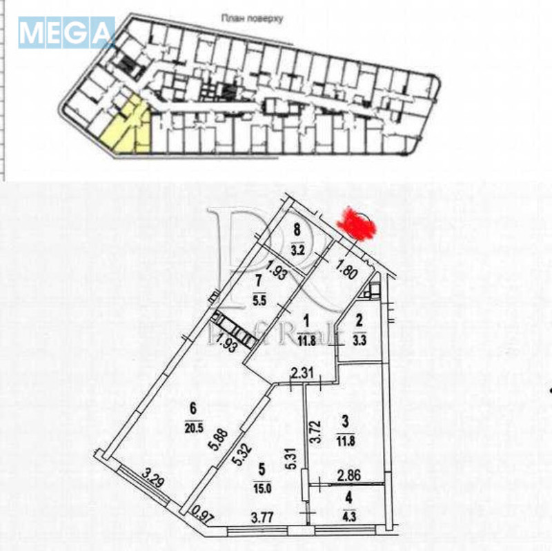 Продаж 2 кімнатної квартири (76/21/20), 3 пов. 26 пов. будинку, <a class="location-link" href="/kiev/" title="Недвижимость Київ">Київ</a>, <a class="location-link" href="/kiev/darnickij/" title="Недвижимость Дарницький район">Дарницький р-н</a>, Причальна вулиця, 14 (изображение 21)