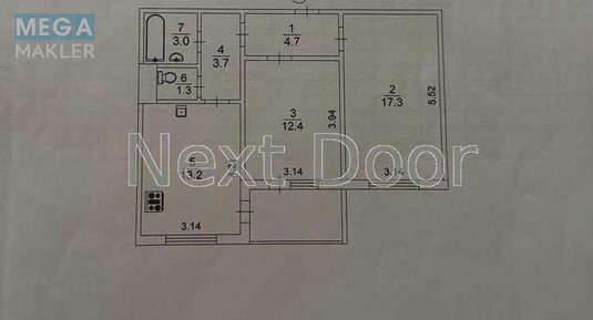 Продаж 2 кімнатної квартири (58/30/13,2), 1 пов. 16 пов. будинку, <a class="location-link" href="/kiev/" title="Недвижимость Київ">Київ</a>, <a class="location-link" href="/kiev/solomenskij/" title="Недвижимость Солом'янський район">Солом'янський р-н</a>, Машинобудівна вул., 21 (изображение 16)