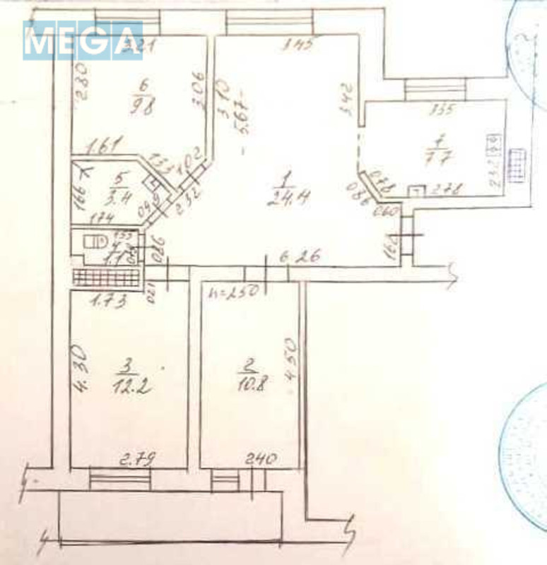 Продаж 3 кімнатної квартири (72/57/7), 7 пов. 9 пов. будинку, <a class="location-link" href="/kremenchug/" title="Недвижимость Кременчук">Кременчук</a>, Перемоги (изображение 13)