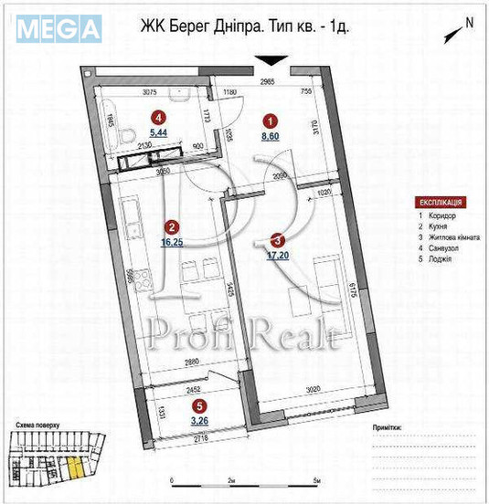 Продаж 1 кімнатної квартири (51/17/16), 18 пов. 26 пов. будинку, <a class="location-link" href="/kiev/" title="Недвижимость Київ">Київ</a>, <a class="location-link" href="/kiev/darnickij/" title="Недвижимость Дарницький район">Дарницький р-н</a>, Дніпровська набережна, 17В (изображение 9)
