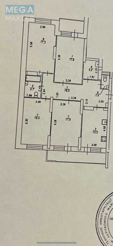 Продаж 4 кімнатної квартири (120/?/14), 2 пов. 25 пов. будинку, <a class="location-link" href="/kiev/" title="Недвижимость Київ">Київ</a>, <a class="location-link" href="/kiev/solomenskij/" title="Недвижимость Солом'янський район">Солом'янський р-н</a>, Волинська вул., 10 (изображение 19)