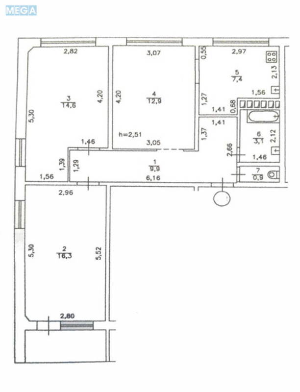 Продаж 3 кімнатної квартири (69/44/8), 12 пов. 12 пов. будинку, <a class="location-link" href="/kiev/" title="Недвижимость Київ">Київ</a>, <a class="location-link" href="/kiev/svyatoshinskij/" title="Недвижимость Святошинський район">Святошинський р-н</a>, Генерала Наумова вул., 31а (изображение 15)