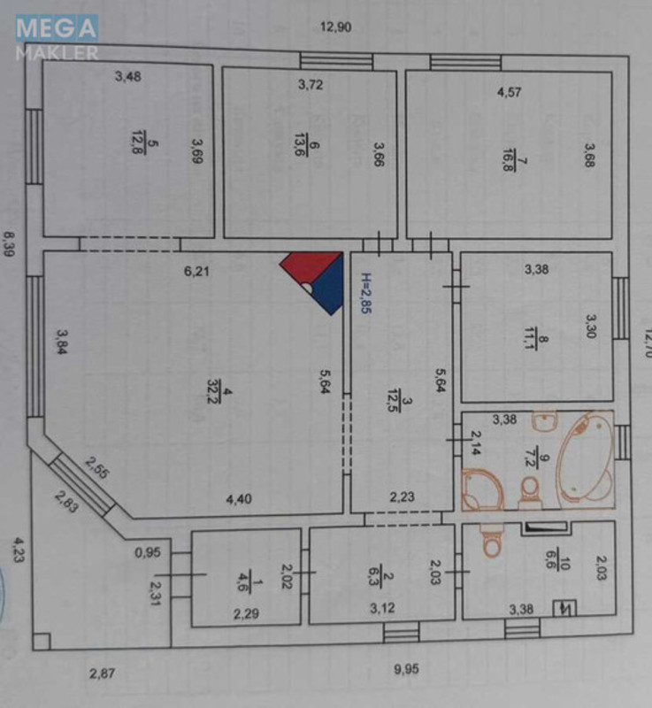 Продаж дома, 1&nbsp; поверх, 123,70&nbsp;кв.м, 5&nbsp;кімнат, ділянка 7&nbsp;соток, <a class="location-link" href="/oseshina/" title="Недвижимость Осещина">Осещина</a>, Трояндова (изображение 24)