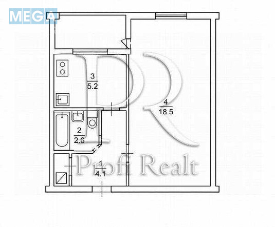 Продаж 1 кімнатної квартири (32/19/5), 6 пов. 9 пов. будинку, <a class="location-link" href="/kiev/" title="Недвижимость Київ">Київ</a>, <a class="location-link" href="/kiev/shevchenkovskij/" title="Недвижимость Шевченківський район">Шевченківський р-н</a>, Парково-Сирецька вулиця, 21 (изображение 17)