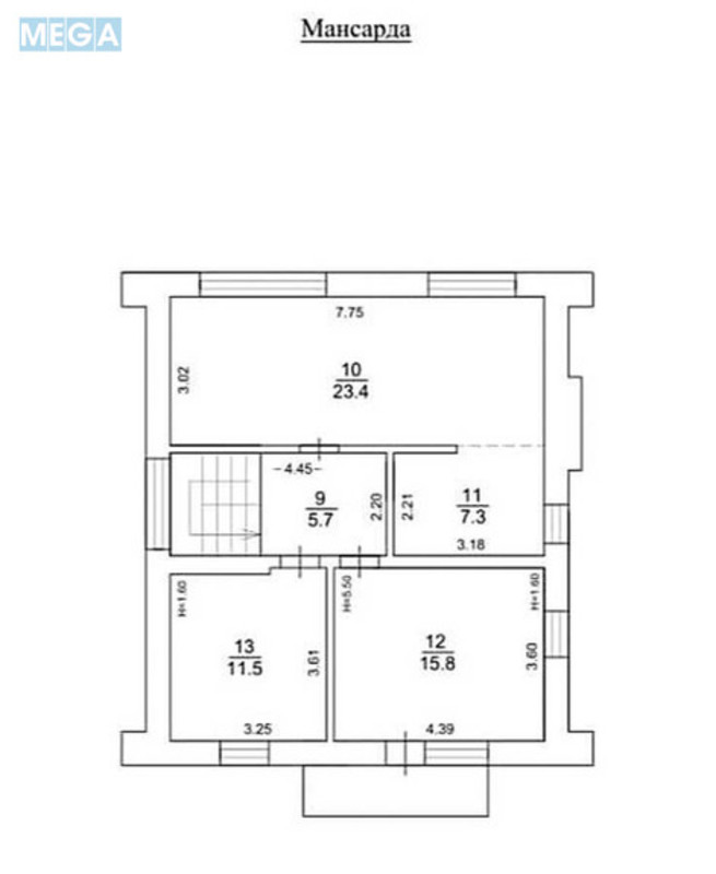 Продаж дома, 2&nbsp;поверху, 147,80&nbsp;кв.м, 3&nbsp;кімнати, ділянка 6,80&nbsp;соток, <a class="location-link" href="/belogorodka-selo-kv/" title="Недвижимость Білогородка">Білогородка</a>, Костянтина Острозького вул., 96 (изображение 23)