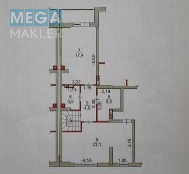 Продаж 3 кімнатної квартири (105/?/15), 8 пов. 9 пов. будинку, <a class="location-link" href="/kiev/" title="Недвижимость Київ">Київ</a>, <a class="location-link" href="/kiev/goloseevskij/" title="Недвижимость Голосіївський район">Голосіївський р-н</a>, Метрологічна вул., 10б (изображение 14)