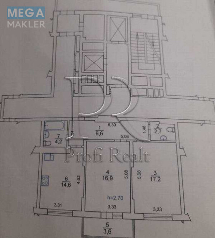 Продаж 2 кімнатної квартири (69/34/19), 19 пов. 24 пов. будинку, <a class="location-link" href="/kiev/" title="Недвижимость Київ">Київ</a>, <a class="location-link" href="/kiev/shevchenkovskij/" title="Недвижимость Шевченківський район">Шевченківський р-н</a>, Багговутівська вулиця, 25 (изображение 8)