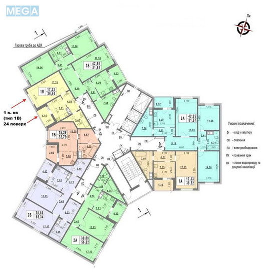 Новобудова, 24 поверхів, <a class="location-link" href="/kiev/" title="Недвижимость Київ">Київ</a>, <a class="location-link" href="/kiev/goloseevskij/" title="Недвижимость Голосіївський район">Голосіївський р-н</a>, Академика Глушкова просп., 6 (изображение 6)
