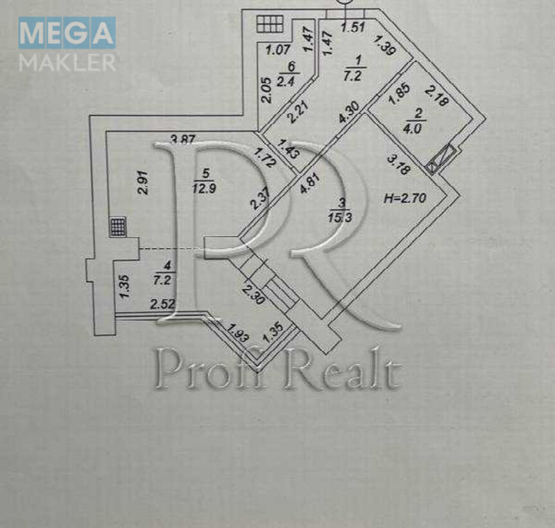 Продаж 1 кімнатної квартири (49/15/13), 5 пов. 12 пов. будинку, <a class="location-link" href="/sofievskaya-borshagovka/" title="Недвижимость Софіївська Борщагівка">Софіївська Борщагівка</a>, Академіка Шалімова вулиця, 67В (изображение 21)