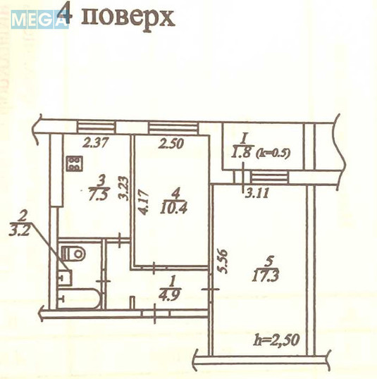 Продаж 2 кімнатної квартири (45/28/8), 4 пов. 9 пов. будинку, <a class="location-link" href="/dnepropetrovsk/" title="Недвижимость Дніпра">Дніпро</a>, Набережна заводська (изображение 16)