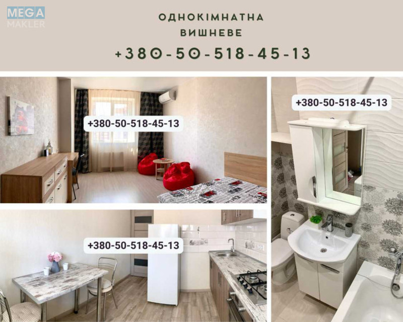 Оренда 1 кімнатної квартири, <a class="location-link" href="/sofievskaya-borshagovka/" title="Недвижимость Софіївська Борщагівка">Софіївська Борщагівка</a>, Боголюбова, 31 (изображение 3)