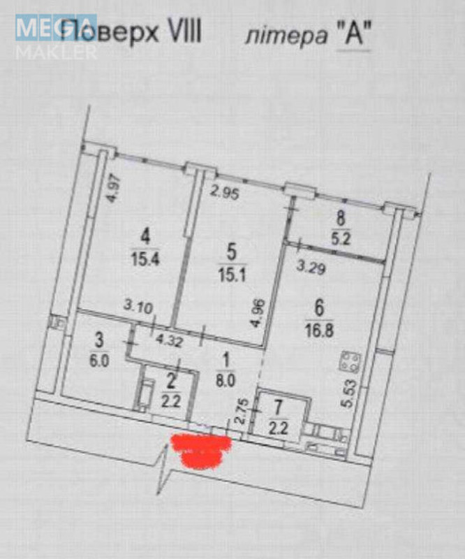 Продаж 2 кімнатної квартири (71/31/22), 8 пов. 26 пов. будинку, <a class="location-link" href="/kiev/" title="Недвижимость Київ">Київ</a>, <a class="location-link" href="/kiev/darnickij/" title="Недвижимость Дарницький район">Дарницький р-н</a>, Дніпровська набережна, 15Д (изображение 21)