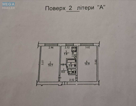 Продаж 2 кімнатної квартири (46,8/33,4/5,8), 2 пов. 5 пов. будинку, <a class="location-link" href="/kiev/" title="Недвижимость Київ">Київ</a>, <a class="location-link" href="/kiev/darnickij/" title="Недвижимость Дарницький район">Дарницький р-н</a>, Бориспольская ул., 43 (изображение 17)