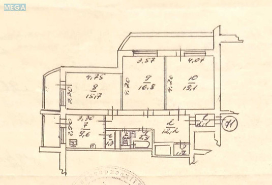 Продаж 3 кімнатної квартири (82/52/10), 16 пов. 16 пов. будинку, <a class="location-link" href="/kiev/" title="Недвижимость Київ">Київ</a>, <a class="location-link" href="/kiev/pecherskij/" title="Недвижимость Печерський район">Печерський р-н</a>, Генерала Алмазова вул., 6 (изображение 22)