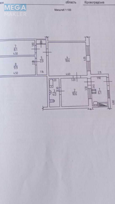 Продаж дома, 1&nbsp; поверх, 62&nbsp;кв.м, 3&nbsp;кімнати, ділянка 1&nbsp;сотка, <a class="location-link" href="/kirovograd/" title="Недвижимость Кіровоград">Кіровоград</a>, Миколи Смоленчука (изображение 4)