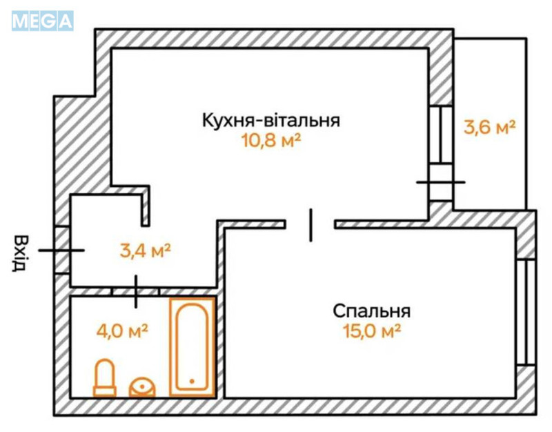 Оренда 1 кімнатної квартири, <a class="location-link" href="/kiev/" title="Недвижимость Київ">Київ</a>, <a class="location-link" href="/kiev/solomenskij/" title="Недвижимость Солом'янський район">Солом'янський р-н</a>, Повітрофлотський просп., 56 (изображение 12)