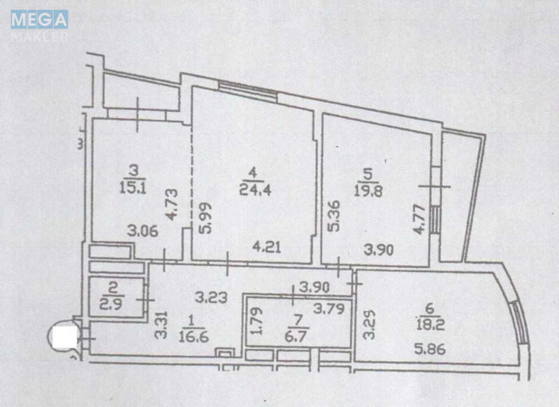 Продаж 3 кімнатної квартири (106/?/15), 6 пов. 22 пов. будинку, <a class="location-link" href="/kiev/" title="Недвижимость Київ">Київ</a>, <a class="location-link" href="/kiev/dneprovskij/" title="Недвижимость Дніпровський район">Дніпровський р-н</a>, Раїси Окіпної вул., 10б (изображение 2)