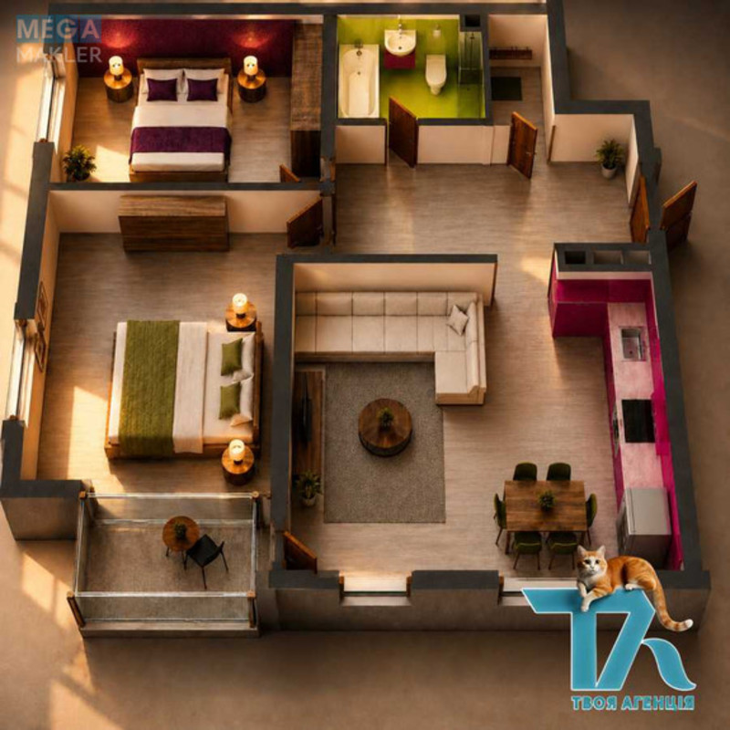 Продаж 3 кімнатної квартири (94/59/32), 2 пов. 16 пов. будинку, <a class="location-link" href="/kiev/" title="Недвижимость Київ">Київ</a>, <a class="location-link" href="/kiev/svyatoshinskij/" title="Недвижимость Святошинський район">Святошинський р-н</a>, Анатолия Петрицкого ул., 17А (изображение 24)